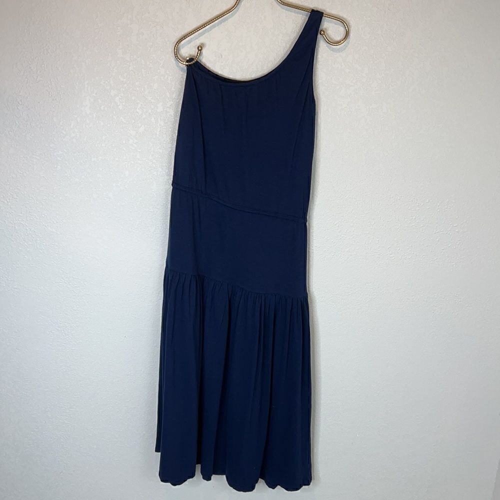 NWT APIECE APART MARAMAR ONE SHOULDER TEE DRESS NAVY Small - Picture 7 of 15